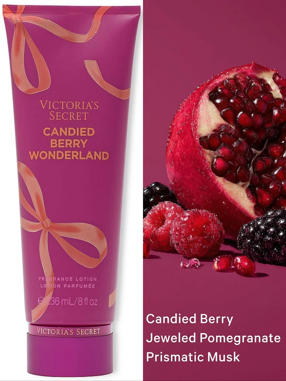 Victoria's Secret Candied Berry Wonderland Fragrance Body Lotion 8oz New RARE